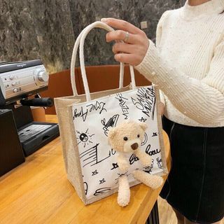 Túi cói hình gấu Teddy