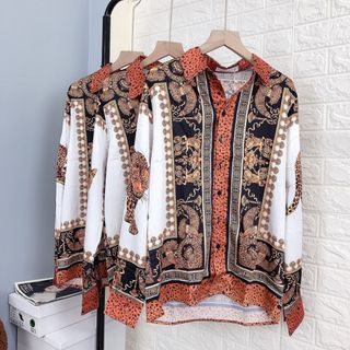 Sơ mi thổ cẩm Quảng Châu cực sang