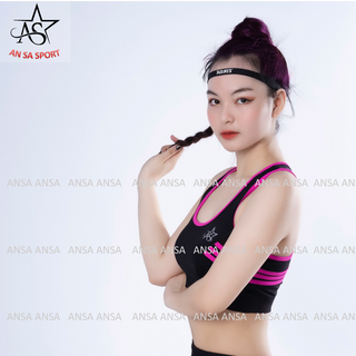 Bộ đồ tập thể thao nữ quần đùi áo bra phối viền 3 Màu - DN2