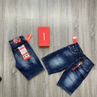 Quần ngố jeans trơn