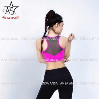 Quần legging dài thể thao nữ phối lưới túi hông - QD6