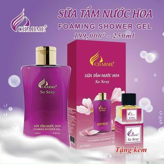 Sữa tắm nước hoa charme- tặng kèm nước hoa siêu thơm