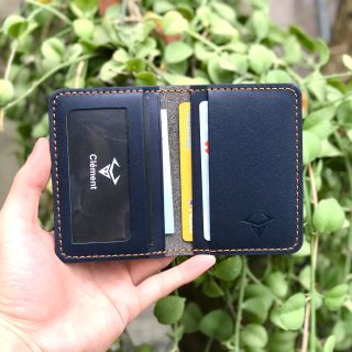 [DA BÒ THẬT] Ví da thời trang namecard Clément kiểu đứng – CM022 - BH 12 tháng