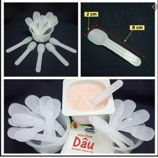 thìa sữa chua dùng 1 lần hàng đẹp