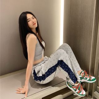 QUẦN THUN ỐNG RỘNG MẶT CƯỜI