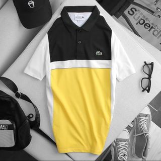 LACO.STE-ÁO PO.LO POLY-PHỐI THÂN TRƯỚC