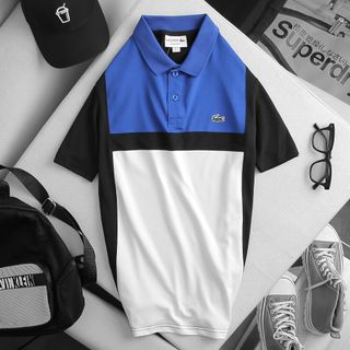 LACO.STE-ÁO PO.LO POLY-PHỐI THÂN TRƯỚC