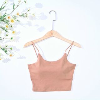 Áo hai dây trơn có mút ngực