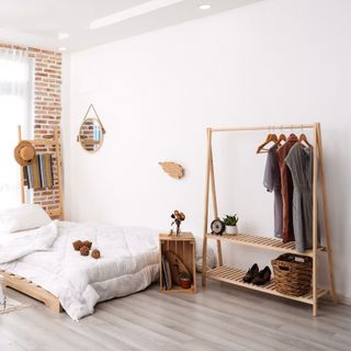 KỆ A HANGER 2 TẦNG - Màu gỗ (NỘI THẤT KIỂU HÀN)_ An Furniture