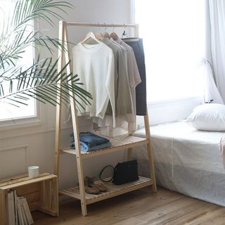 KỆ A HANGER 2 TẦNG - Màu gỗ (NỘI THẤT KIỂU HÀN)_ An Furniture