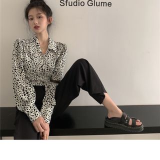 ÁO SƠ MI CROPTOP - ONESIZE