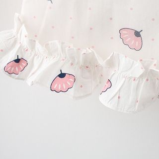 Váy sát nách cổ cánh sen màu xanh