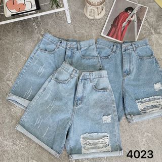 Quần short ngố jean nữ MS4023 giá sỉ