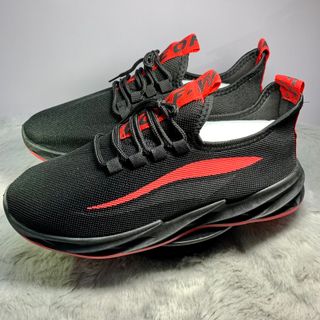 Giày Sneaker Đỏ Đen