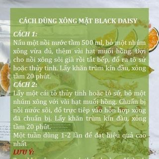 Xông mặt BLACK_DAISY