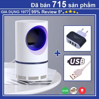 Đèn Bắt Muỗi Côn Trùng Thông Minh Thế Hệ Mới Sử Dụng Đèn LED và Đầu Cắm USB An Toàn, Tiện Dụng