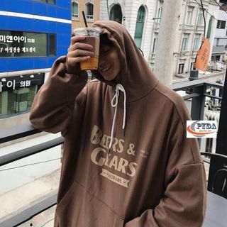 Áo khoác nỉ ngoại in BEERS & GEARS in rõ đẹp