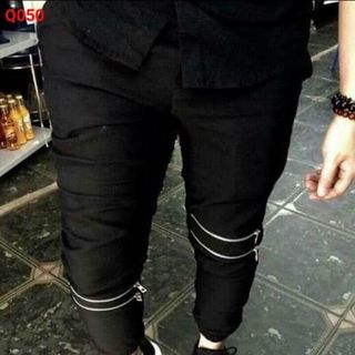 Quần jooger kaki dây kéo gối chất mềm đẹp