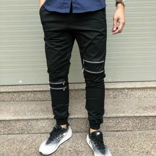 Quần jooger kaki dây kéo gối chất mềm đẹp