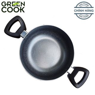 NỒI NHÔM VÂN ĐÁ CHỐNG DÍNH GREENCOOK GCS03-20 SIZE 20CM
