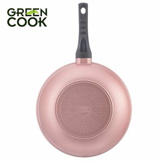 CHẢO ĐÚC VÂN ĐÁ 3D ĐÁY TỪ CHỐNG DÍNH 7 LỚP LÒNG SÂU GREENCOOK GCP05-30IH SIZE 30CM
