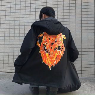 Áo khoác dù in hình LION lửa cháy độc lạ