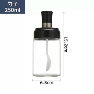 Lọ Thủy Tinh Đựng Gia Vị Kèm Muỗng