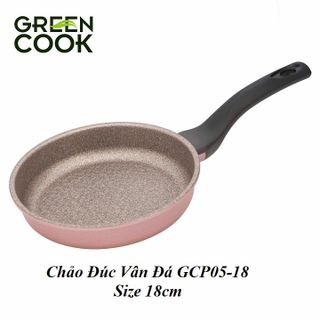CHẢO ĐÚC VÂN ĐÁ 3D CHỐNG DÍNH 7 LỚP GREENCOOK GCP05-18 SIZE 18CM giá sỉ