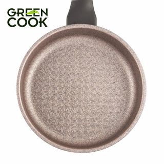 CHẢO ĐÚC VÂN ĐÁ 3D CHỐNG DÍNH 7 LỚP GREENCOOK GCP05-18 SIZE 18CM