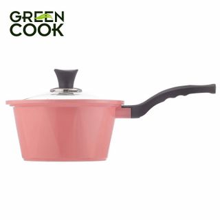 NỒI ĐÚC VÂN ĐÁ CERAMIC CHỐNG DÍNH ĐÁY TỪ GREENCOOK GCS02-18IH SIZE 18CM