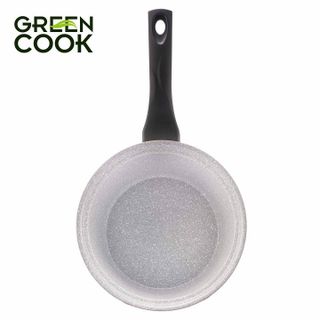 NỒI ĐÚC VÂN ĐÁ CERAMIC CHỐNG DÍNH ĐÁY TỪ GREENCOOK GCS02-18IH SIZE 18CM