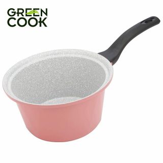 NỒI ĐÚC VÂN ĐÁ CERAMIC CHỐNG DÍNH ĐÁY TỪ GREENCOOK GCS02-18IH SIZE 18CM