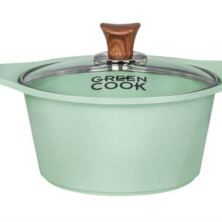 NỒI ĐÚC CHỐNG DÍNH MEN ĐÁ GREENCOOK GCS05-24IH SIZE 24CM XANH NGỌC