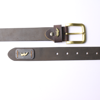 Thắt lưng nam khóa kim da bò nguyên miếng thật 100% - Dây Nịt 1 lớp bản 3.75cm dài 115-120 cm - màu nâu đen - SK0001