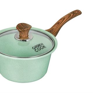 NỒI ĐÚC CHỐNG DÍNH MEN ĐÁ GREENCOOK GCS05-18IH SIZE 18CM XANH NGỌC