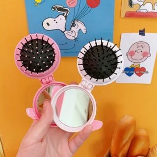 GƯƠNG CẦM TAY KÈM LƯỢC GẤP GỌN