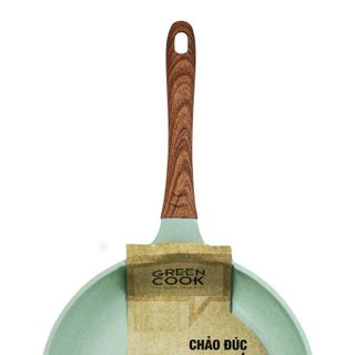 CHẢO ĐÚC VÂN ĐÁ 3D ĐÁY TỪ CHỐNG DÍNH 7 LỚP LÒNG SÂU GREENCOOK GCP06-24IH SIZE 24CM