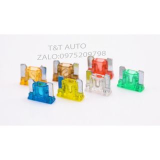 Bộ 100 cầu chì ô tô chân ngắn, cầu chì 12v cao cấp 1 hộp thập cẩm gồm các loại khác nhau (5A, 10A,15A, 20A, 25A, 30A)