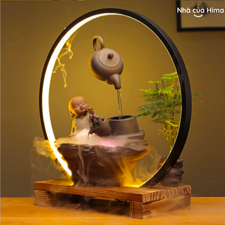 Thác nước phong thuỷ khói trầm chú tiểu giác ngộ