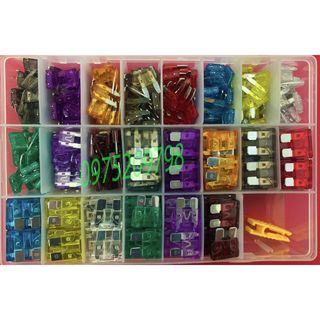 HỘP CẦU CHÌ THẬP CẨM Ô TÔ , XE MÁY 485 CÁI ĐÓNG HỘP , NGOẠI CAO, BAO GỒM CÁC LOẠI TỪ 2A~40A