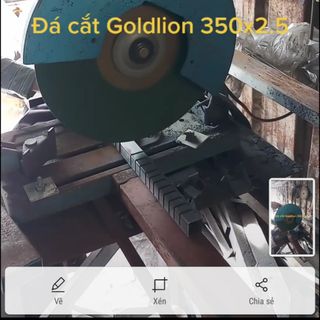 Đá cắt Goldlion 350 Xanh