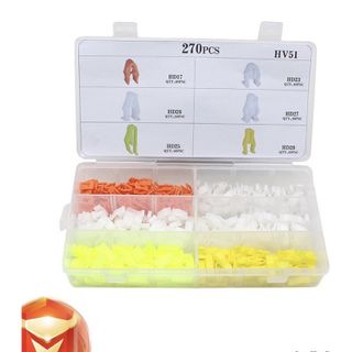 BỘ CHỐT KẸP CHUYÊN DÙNG CHO ĐẦU DVD,CD Ô TÔ CAO CẤP ( 1 BỘ SẢN PHẢM GỒM 270 CHỐT/ 6 LOẠI )
