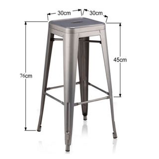 Ghế quầy bar thép sơn tĩnh điện Tolix cao cấp tại HCM