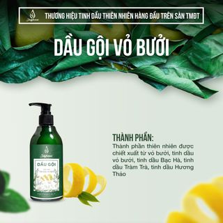 Dầu gội Bưởi kích thích mọc tóc, giảm giàu hiệu quả 300ml JULYHOUSE
