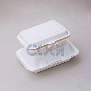 Combo 50 HỘP CƠM BÃ MÍA 600ml - Đựng vừa 1 phần cơm, dùng được trong lò vi sóng