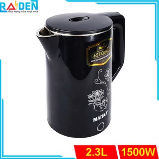 Ấm siêu tốc 2 lớp dung tích 2.3L Matika MTK-29 lòng ấm inox 304 nguyên khối