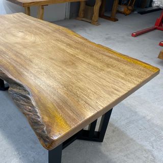 Mặt bàn gỗ tự nhiên nguyên tấm cạnh tự nhiên dài 1,7m x (85-90) x 5
