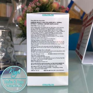 Collagen Chống Lão Hoá Da Fish Collagen With Herbal Extracts Capsule 30 Viên