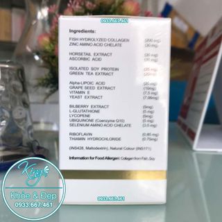 Collagen Chống Lão Hoá Da Fish Collagen With Herbal Extracts Capsule 30 Viên