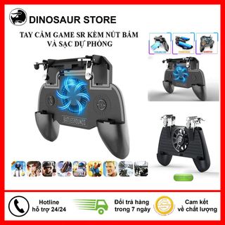 Tay cầm chơi game kiêm quạt tản nhiệt co cấp và sạc dự phòng 2000mah SR2000